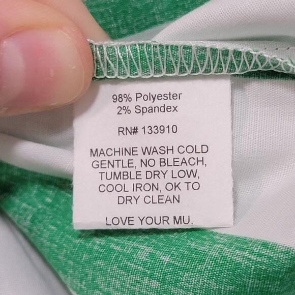 NWT Show Me Your Mumu Womens Plus Size 2X Berman Button Up Shirt Green Striped - Picture 5 of 10